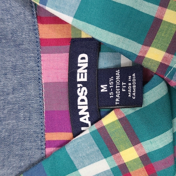 Lands' End Shirts Lands End Mens Meduim Button Down Shirt New